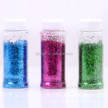 Huandi Custom Festival Decoration Colorful Holographic Glitter Powder Wholesale Glass Glitter